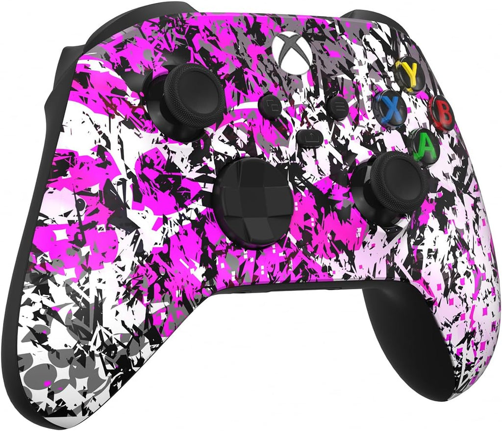 Custom Controllerzz Wireless Controller for Microsoft Xbox Series X/S & Xbox One - Custom Soft Touch Feel - Custom Series X/S Controller (X/S Shadow Bloom)