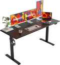 Agilestic Electric Standing Desk, 63 x 24 Inches Height Adjustable Desk, Sit Stand up for Work Office Home, Ergonomic Rising Computer Table with Memory Preset, Black