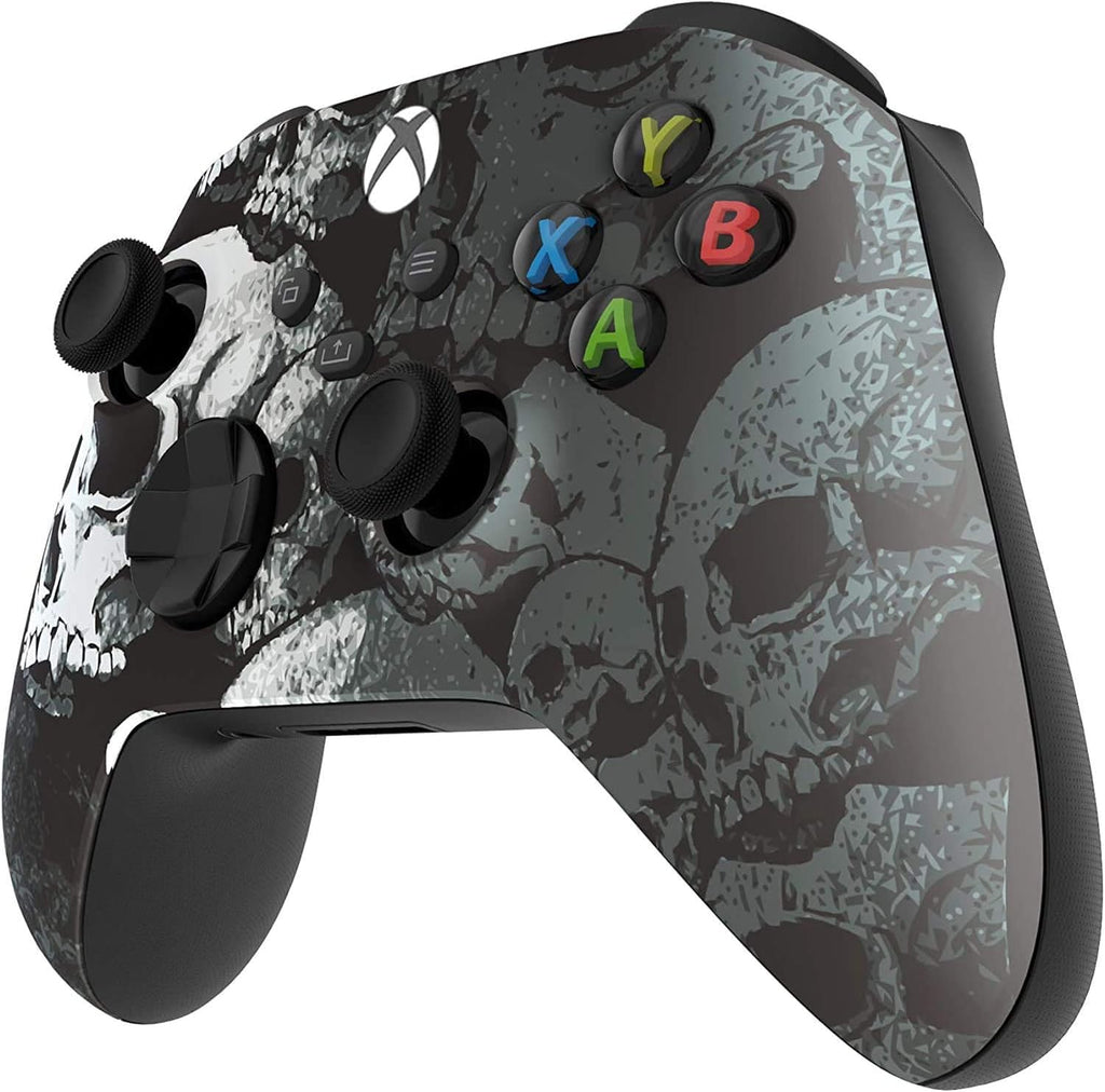 Custom Controllerzz Wireless Controller for Microsoft Xbox Series X/S & Xbox One - Custom Soft Touch Feel - Custom Xbox Series X/S Controller (X/S Black Skullz)