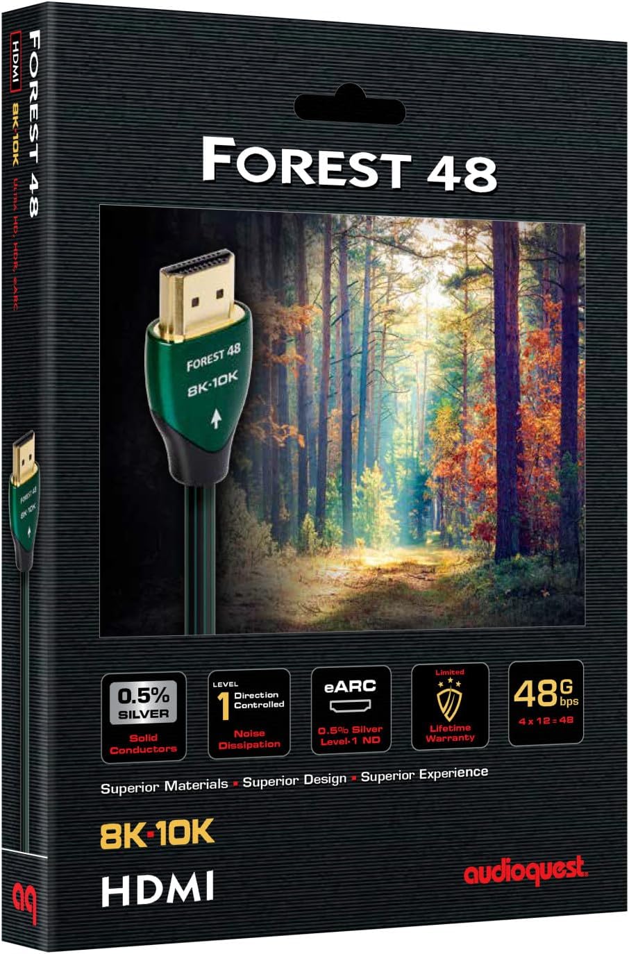 Samsung QN55S90FAFXZA 55 Inch 4K OLED Smart TV with an AudioQuest Forest 1.5M 48G 8K-10K HDMI Digital Cable (2025)