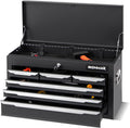 IRONMAX Portable Tool Box, 6 Drawers 24'' Lockable Tool Storage Organizer Toolbox with Ball-Bearing Slides & Liner, Metal Tool Chest for Warehouse, Garage, Workshop, Household