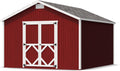 Little Cottage Co. 12x14 Classic Gable Shed with Floor, Outdoor Wood Storage Do-It-Yourself Precut Kit