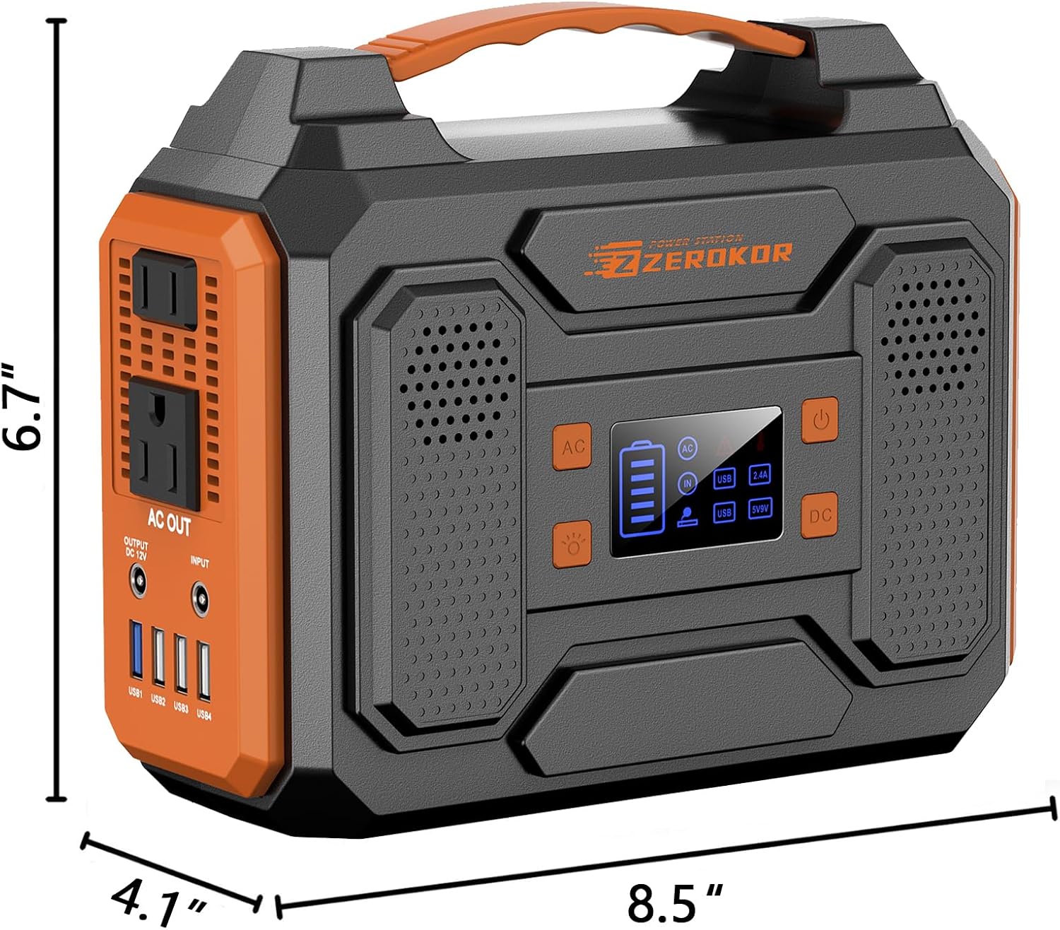 300W Portable Battery Power Station with Solar Panel 40W, 110V AC Outlet 120W Solar Power Pack Generator with USB C DC for Tent Camping Laptop Smart Devices RV Home Use VanLife Outdoor Power Outage