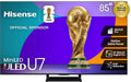 Hisense 85' U7 Mini-LED ULED 4K UHD Best Premium Gaming Google Smart TV 85U75QG 2025 Model - QLED Native 165Hz VRR 288 Up to 3000 Nits HDR10+ Dolby Vision IQ · Atmos IMAX Enhanced, 2.1.2 Ch (Renewed)