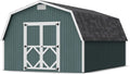 Little Cottage Co. 12x18 Classic Gambrel Barn with 4 ft. Sidewalls with Floor, Outdoor Wood Storage Shed Do-It-Yourself Precut Kit