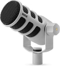 RØDE PodMic USB Dynamic Broadcast Microphone with XLR and USB Connectivity for Podcasting, Streaming and Content Creation (White)