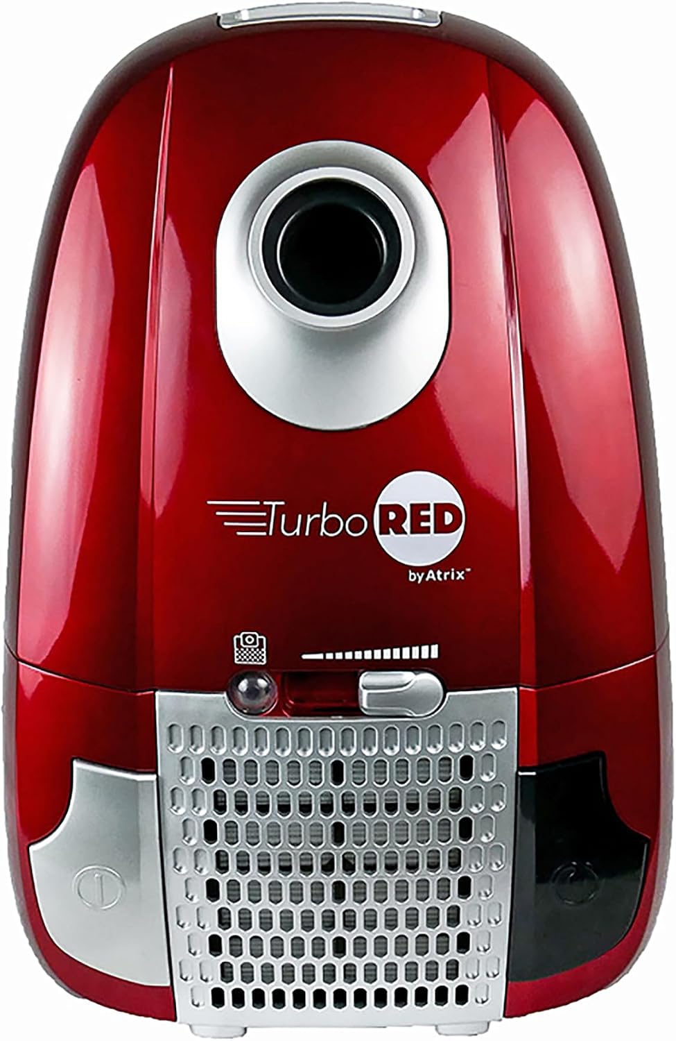 Atrix Turbo Red AHC-1 HEPA Canister Vacuum Cleaner – Powerful 1,400W Variable Speed Motor, Lightweight 6-Quart Bag Design, 3-Stage Filtration, Telescopic Wand, Full Bag Indicator & Accessory Kit