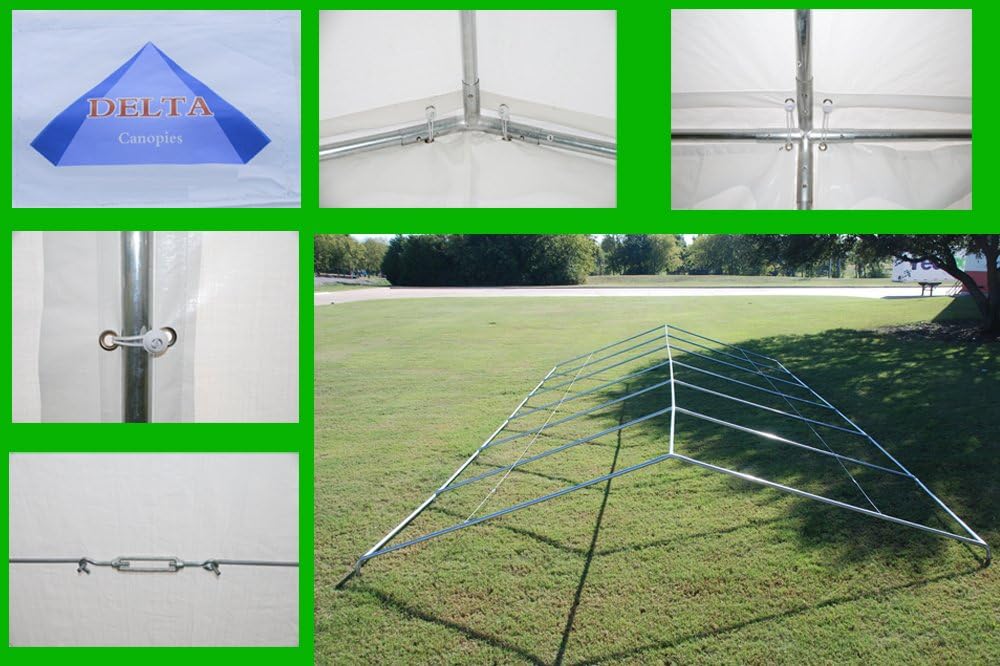 DELTA 40'x20' Budget PE +(2) Long Bags + (2) Short Bags, Large Party Tent,Event Canopy, carpas para Fiestas.Wedding Tents Garden Shelter Gazebo,Outdoor Canopy, with Waterproof Top Cover