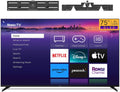 Roku Smart TV - 75-Inch Pro Series QLED RokuTV & TV Wall Mount Bundle