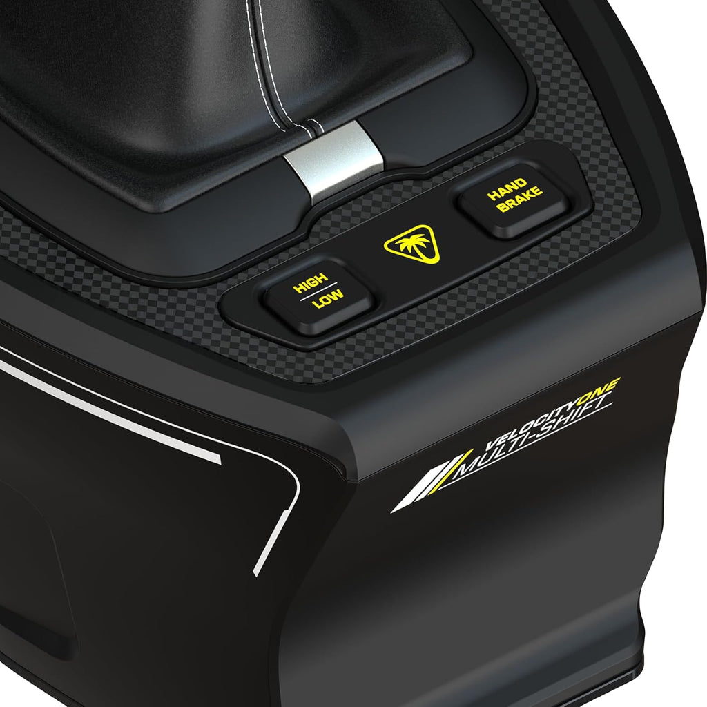 Turtle Beach VelocityOne Multi-Shift Sim Racing Shifter & Handbrake for Windows PC, Xbox Series X|S & Xbox One – 7-Gear + R H-Gate & Sequential Shifter, Handbrake, Hall-Effect Magnetic Sensors – Black