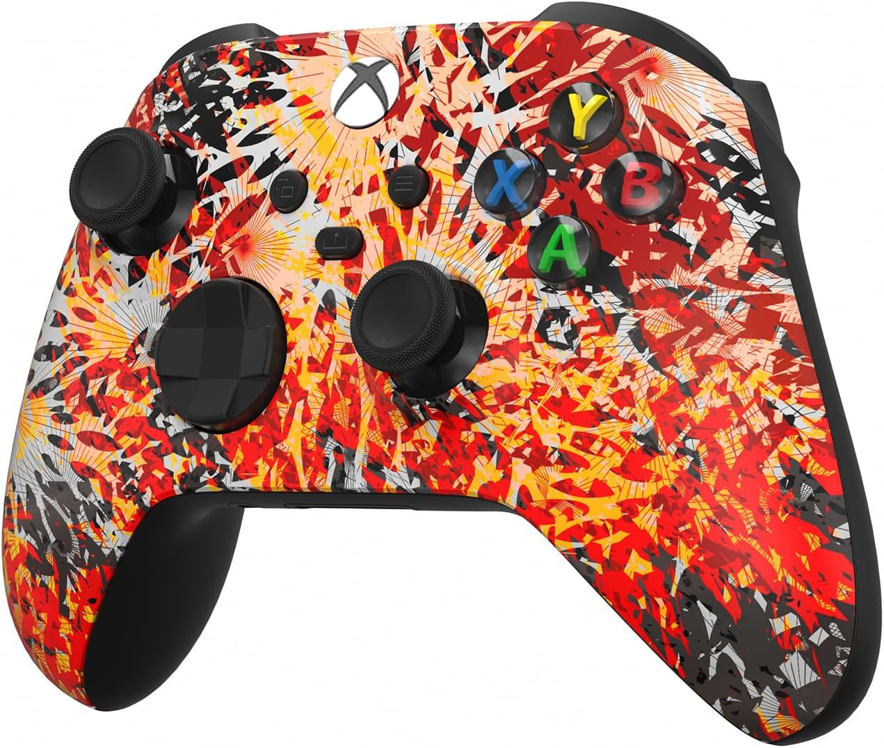 Custom Controllerzz Wireless Controller for Microsoft Xbox Series X/S & Xbox One - Custom Soft Touch Feel - Custom Series X/S Controller (X/S Solar Flare)