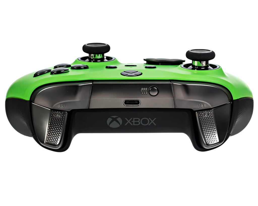 Xbox Elite Series 2 Custom Soft Touch Controller - Soft Touch Feel, Added Grip, Neon Green Color - Compatible with Xbox One, Series X, Series S