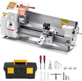 VEVOR Metal Lathe Machine, 8.7 x 18 in, Precision Bench Power Metal Lathe, Automatic Feed, 0-2500 RPM Variable Speed, 1250W Brushless Motor, for Processing Precision Parts Soft Metals Wood Plastics