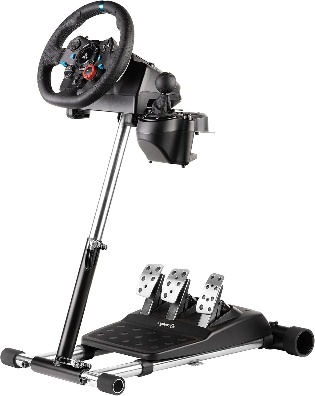 Wheel Stand Pro: G Racing Wheel Stand Compatible With Logitech G29 G923 G920 G27 & G25 Wheels, Deluxe, Original V2. Wheel and Pedals Not included.