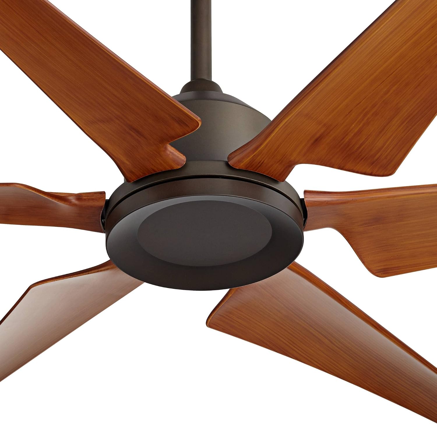 Casa Vieja 72' Power Hawk Modern Industrial Indoor Outdoor Ceiling Fan with Remote Control Oil Rubbed Bronze Painted Wood Damp Rated for Patio Exterior House Home Porch Gazebo Garage Barn