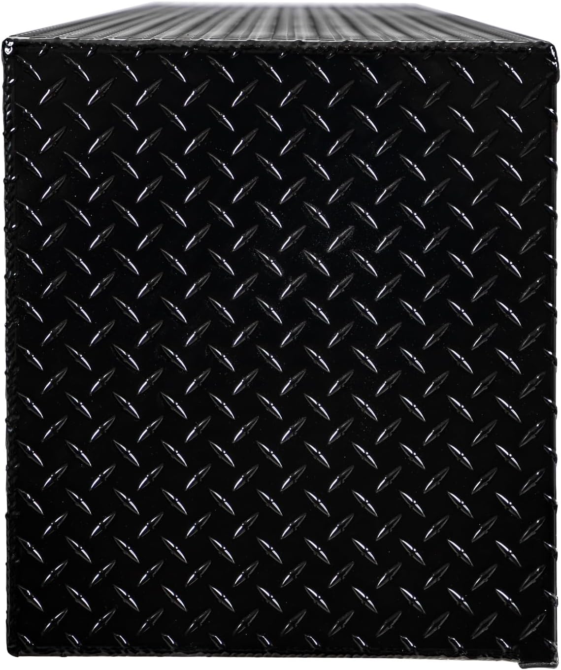 Buyers Products 1721561 Black Aluminum Diamond Tread Topsider Truck Box With Drop Door, 96x13x16 Inch, Weather Resistant, Locking Compression Latch, No Drill Install, Made in USA