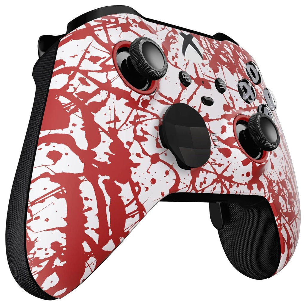 Custom Controllerzz Elite Series 2 Controller Compatible With Xbox One, Xbox Series S, and Xbox Series X (Blood Splatter)