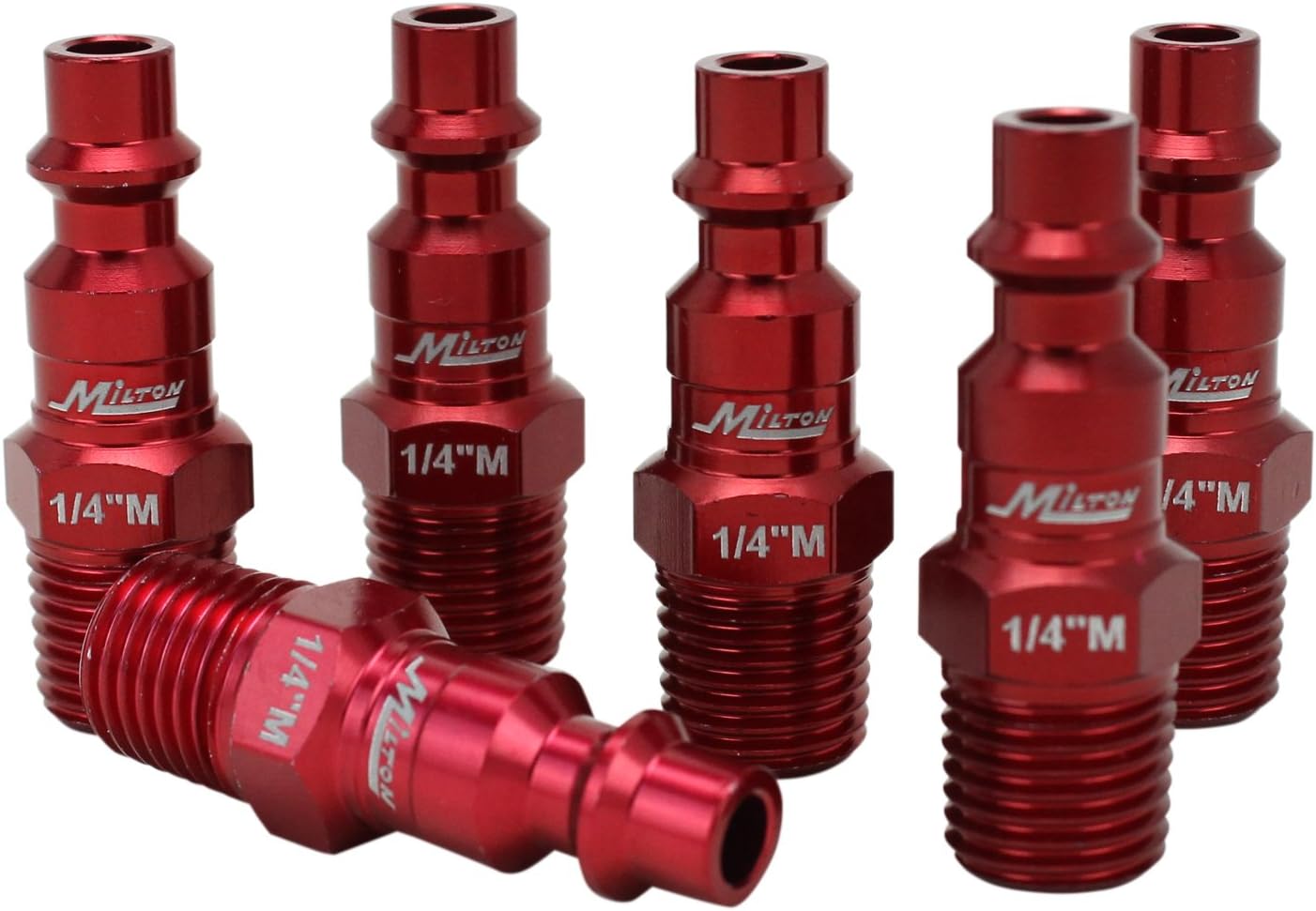 DeWalt DXCM024-0343 Double Arm Hose Reel with 3/8' x 50' Premium Rubber Hose & ColorFit by Milton Coupler & Plug Kit - (M-Style, Red) - 1/4' NPT, (14-Piece) - S-314MKIT