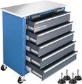 LARBANKE 5-Drawer Rolling Tool Chest,Locking Metal Tool Cabinet with Drawer Liners,Non-Slip Pearl Cotton Mat,360° Wheels for Easy Move,Can be Used in Combination with The Seven-Drawer Tool Cabinet
