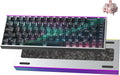Hexgears MAG68-65% Mechanical Gaming Keyboard Wired, Magnetic Switch Hot-Swappable, Adjustable Rapid Trigger Mode, 8000Hz Polling Rate, All-Aluminum Case, 16.8M RGB Backlit&Strip - Aurora