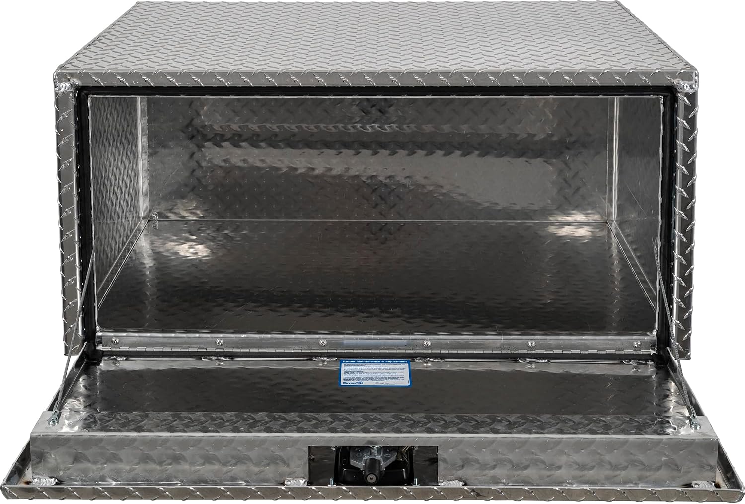 Buyers Products 1705119 Diamond Tread Aluminum Underbody Truck Tool Box, 18 x 24 x 36, Made in USA, .100 in. Thick, Corrosion-Resistant, Locking Compression Latch, Secure Storage for Work Trucks