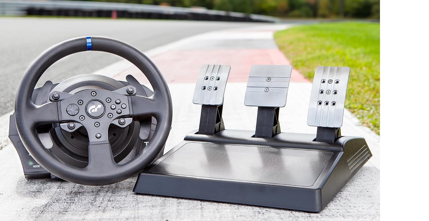 Thrustmaster T300RS GT Steering Wheel Set – Premium Force Feedback Sim Racing Wheel & Pedals for PS5, PS4 & PC | Realistic Driving Simulator for Sim Racing