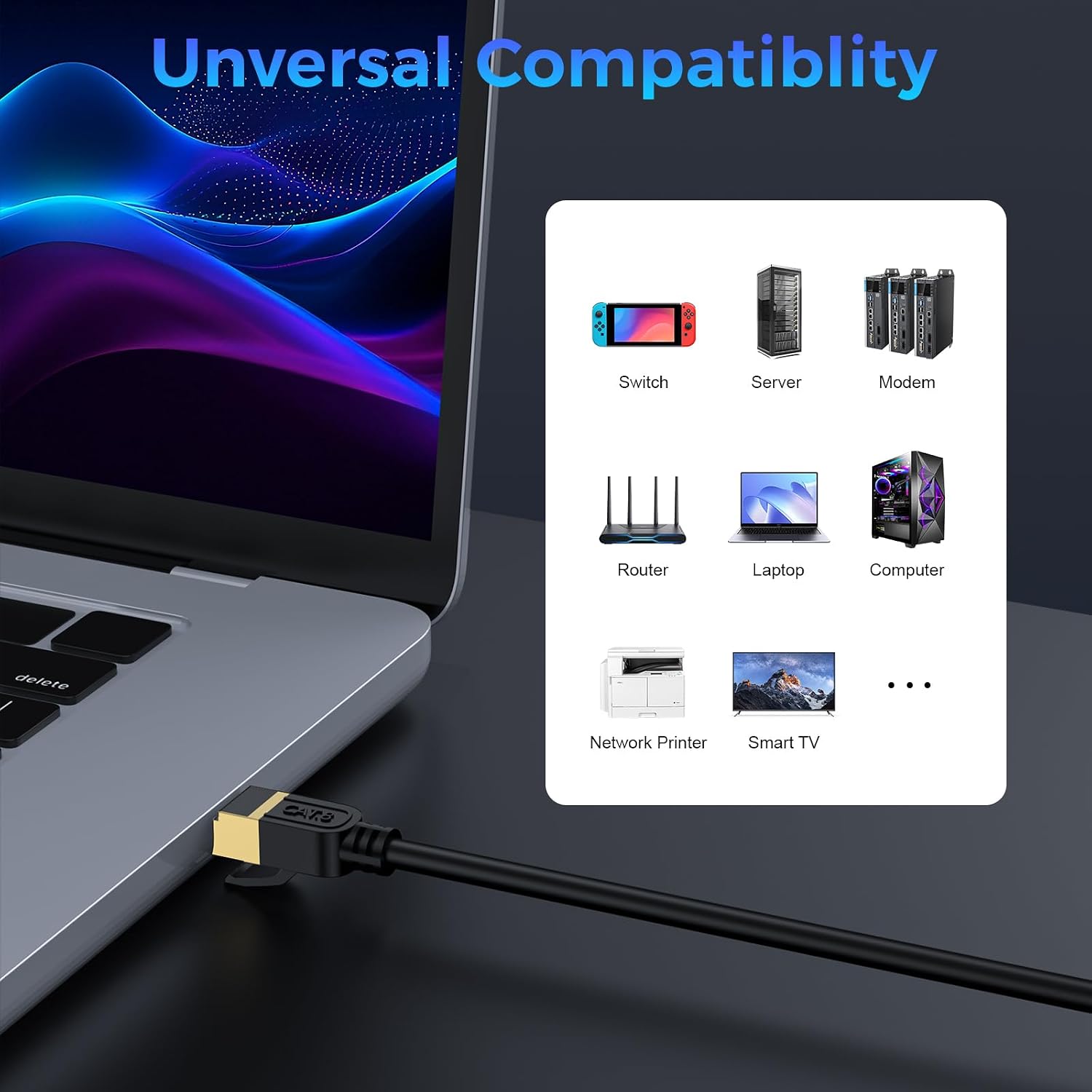 Cat 8 Bulk Ethernet Cable, 1500FT High Speed Heavy Duty 26AWG Cat8 LAN Network Cable 40Gbps, 2000Mhz with Easy Pull Box, Outdoor&Indoor Internet Cable Compatible for Router Gaming Modem Xbox