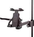 K&M Konig & Meyer 19740.000.55 Tablet/iPad Holder for Microphone Stand - Switch from Landscape to Portrait - Professional Grade for all Musicians - Studio or Remote Home Use - German Made - Black