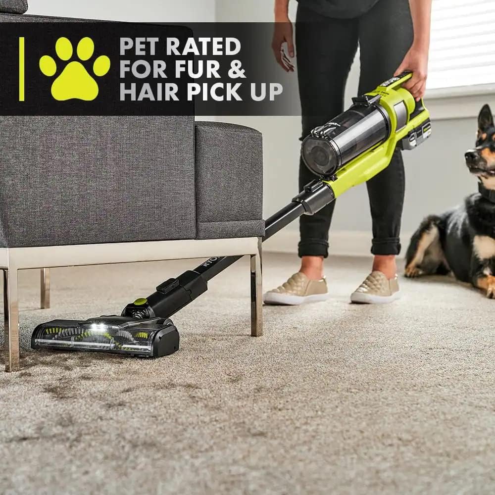 ONEAND HP 18V Cordless PET Stick Vacuum Cleaner KIT with 4.0 AH HIGH Performance Battery