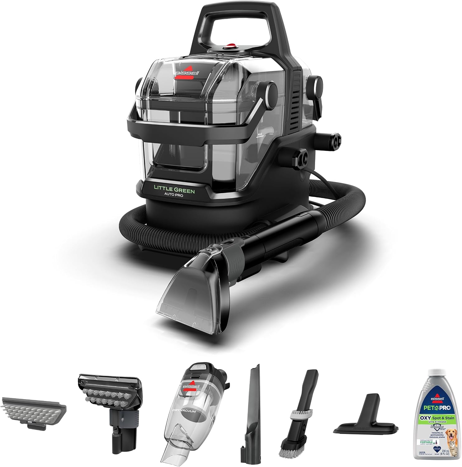BISSELL Little Green Auto Pro, Professional-Grade Auto Tools and Cleaning Formula Included, 3909L