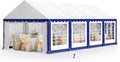MFSTUDIO 13'x26' Party Tent, Outdoor Heavy Duty Party Tents with Removable Sidewalls, Large Canopy Tent Shelter for Outdoor Events Wedding Birthday, Blue