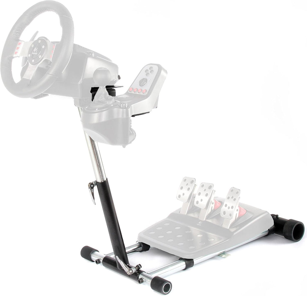 Wheel Stand Pro: G Racing Wheel Stand Compatible With Logitech G29 G923 G920 G27 & G25 Wheels, Deluxe, Original V2. Wheel and Pedals Not included.