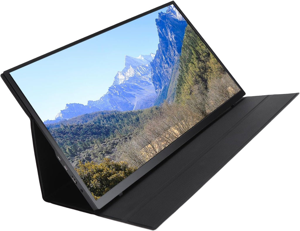 Zunate Portable Gaming Screen, 18.5 Inch 1080P USB C Computer Screen, External Second Screen with Speakers for Laptop PC Phone for Gaming Equipment