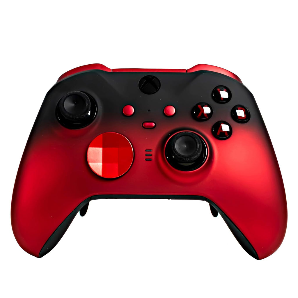Crazy Controllerz Customz Series Custom Wireless Controller for Xbox One Series X S PC Elite Series 2 - Red Fuse