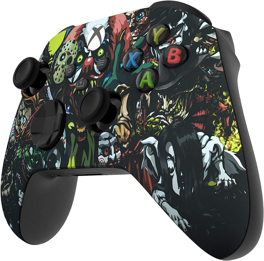 Custom Controllerzz Wireless Controller for Microsoft Xbox Series X/S & Xbox One - Custom Soft Touch Feel - Custom Xbox Series X/S Controller (X/S Scary Party)