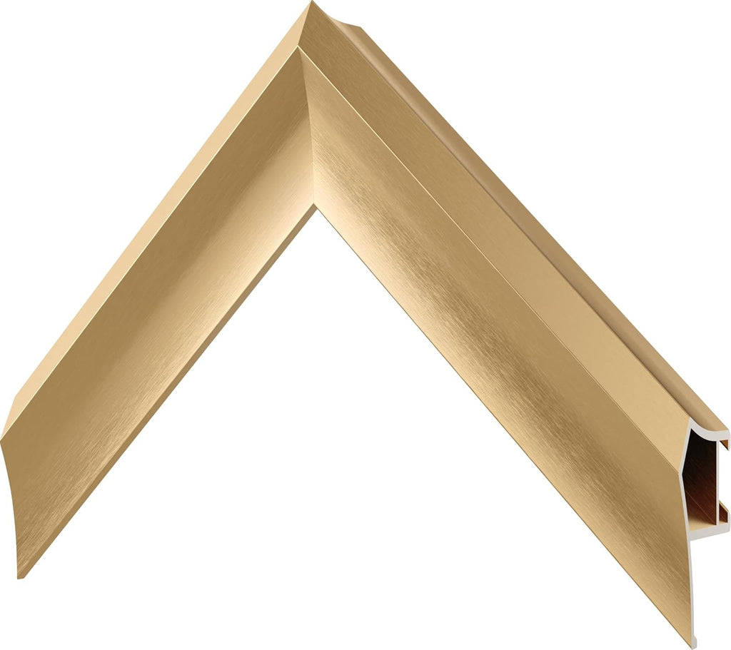 Pale Gold Prismatic 32' Alloy Deco TV Frame - Compatible ONLY with Samsung The Frame TVs (Fits 2021-2026, LS03A, LS03B, LS03C, LS03D, LS03FA)