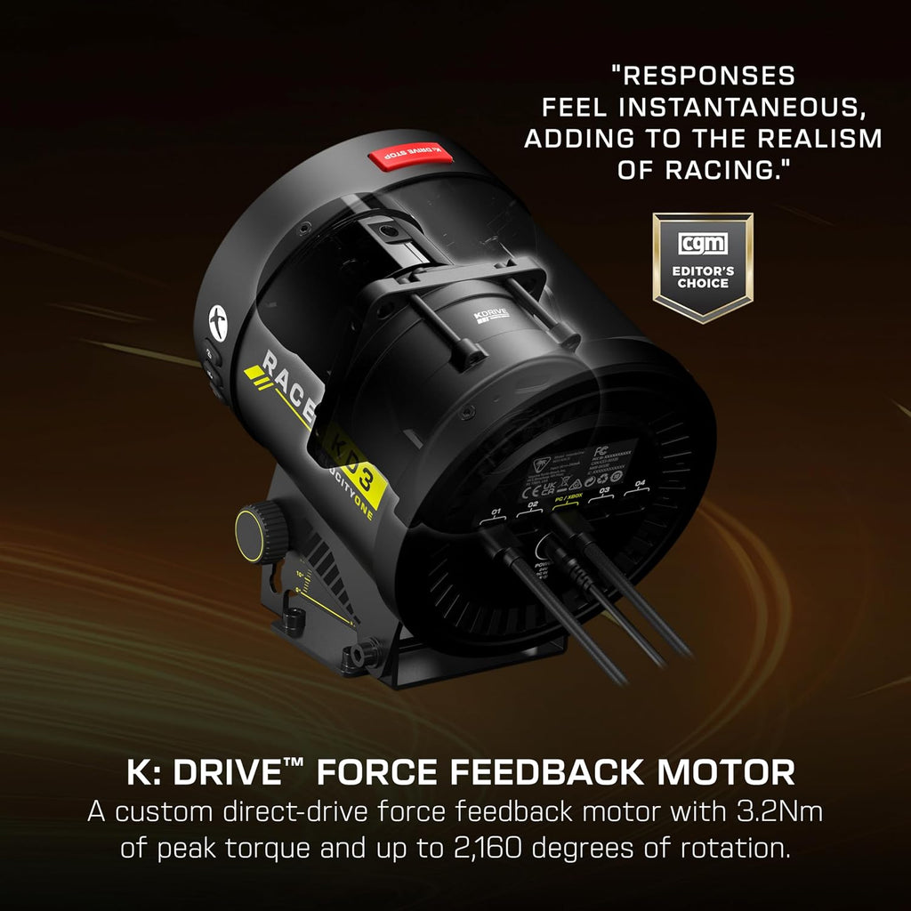 Turtle Beach VelocityOne Race KD3 Direct Drive Force Feedback Racing Wheel & Pedals for Xbox Series X|S, Xbox One & Windows 10/11 PC, USB C Connectivity