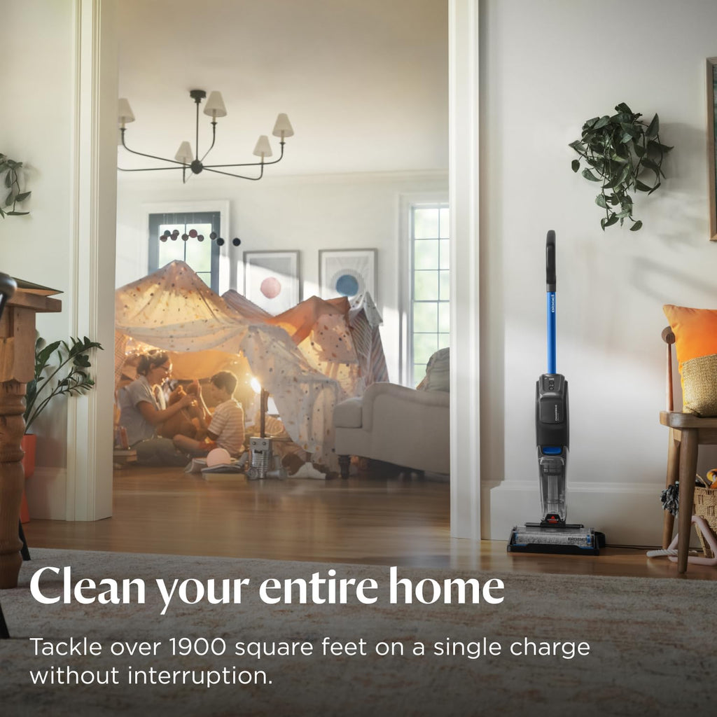 Bissell CrossWave OmniFind Cordless Wet Dry Vacuum Mop with FurFinder Headlights, All-in-One Floor Cleaner with Powerful Suction for Hard Floors and Rugs, 3967F