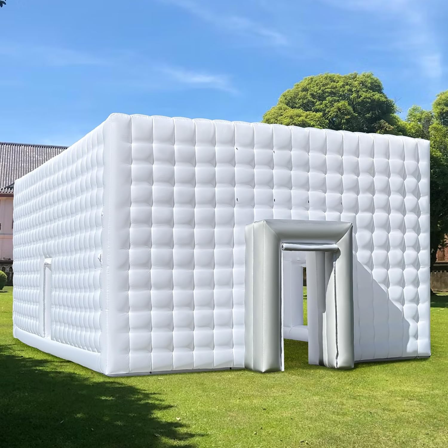 Giant 30x20x13' Inflatable Nightclub with Blower, Inflatable Outdoor Party Tent for Parties, Corporate Events, Festivals, and Special Gatherings - White