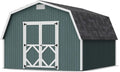Little Cottage Co. 12x14 Classic Gambrel Barn with 4 ft. Sidewalls with Floor, Outdoor Wood Storage Shed Do-It-Yourself Precut Kit