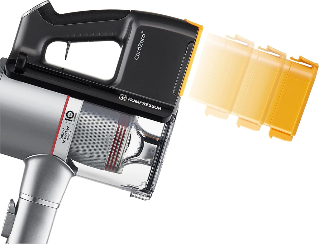 LG CordZero Cordless Stick Vacuum, 2 Batteries, 120 Min Run Time, Powerful Cleaning for Carpet, Hard Floors & Pet Hair, Lightweight, High-Capacity Dust Bin, 10-Year Motor Warranty, A926KSM (Renewed)