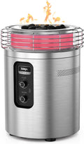 Ninja Fireside360 Outdoor Heater & Fire Pit | 3 Modes: Flame Only, Heat Only, Flame & Heat | Portable for Patio, Deck, Camping, Easy Control Smokeless Flames | Push to Start Ignition | Steel | OF101SL
