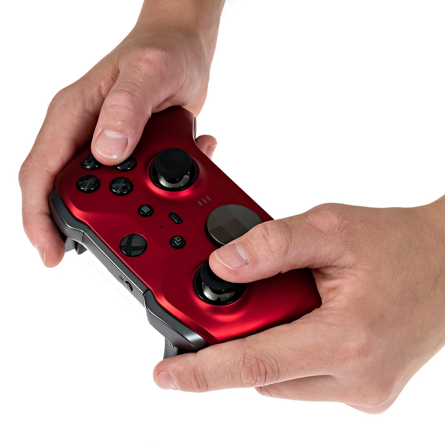 Xbox Elite Series 2 Custom Soft Touch Controller - Soft Touch Feel, Added Grip, Metallic Red Color - Compatible with Xbox One, Series X, Series S