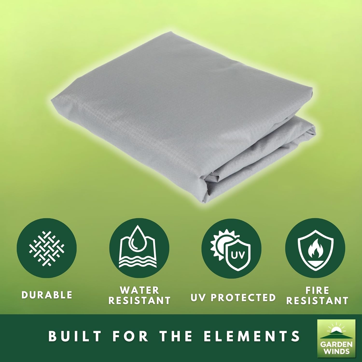 Garden Winds Reinforced RipLock 350 Replacement Canopy Top Cover Compatible with Coleman Instant 10' x 10' Tent Gazebo Model 2000023970 - Slate Gray