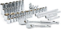 GEARWRENCH 47 Piece 1/4', 3/8' SAE 6 Point SAE Standard & Deep Mechanics Tool Set - 89090