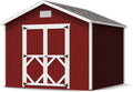 Little Cottage Co. 10x10 Classic Gable Shed with Floor, Outdoor Wood Storage Do-It-Yourself Precut Kit
