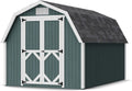 Little Cottage Co. 8x12 Classic Gambrel Barn with 4 ft. Sidewalls with Floor, Outdoor Wood Storage Shed Do-It-Yourself Precut Kit