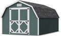Little Cottage Co. 10x16 Classic Gambrel Barn with 4 ft. Sidewalls with Floor, Outdoor Wood Storage Shed Do-It-Yourself Precut Kit