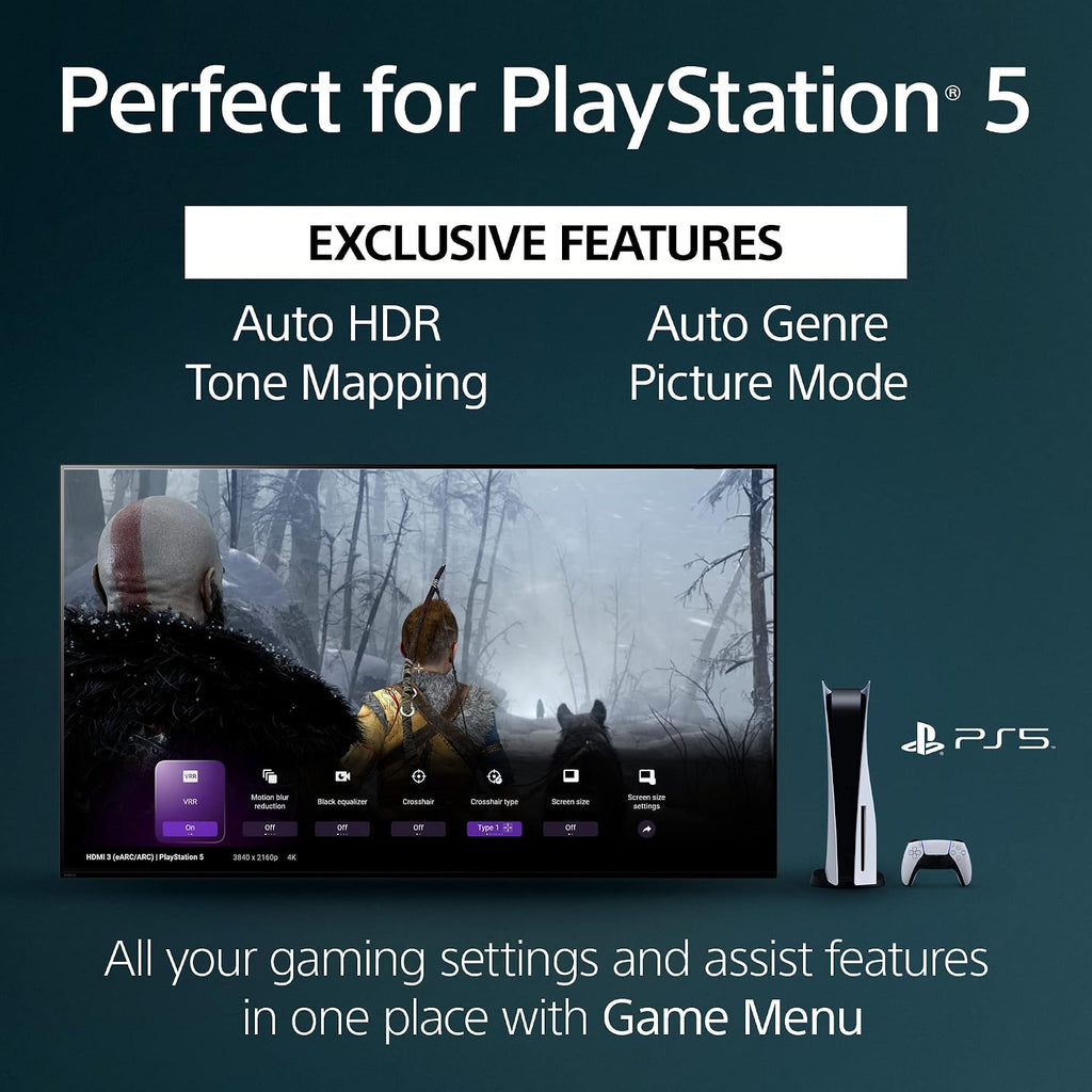 Sony 65 Inch 4K Ultra HD TV X90L Series: BRAVIA XR Full Array LED Smart Google TV with Dolby Vision HDR and Exclusive Features for The PlayStation® 5 XR65X90L- Latest Model,Black
