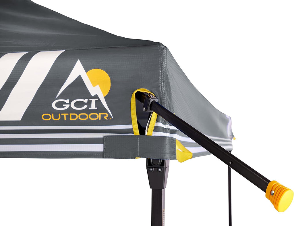 GCI Outdoor LevrUp Pop Up Canopy Tent, 10x10, Mercury Gray